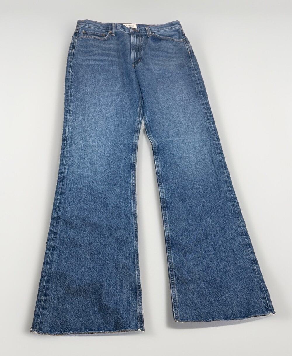 NWT $248 Agolde Leena Jean Denim Baby Flare Bootcut Jeans In Placebo Sz 29
